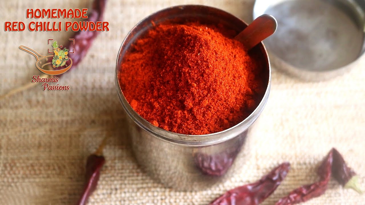 Homemade red chilli powder recipe, Kashmiri chilli powder recipe