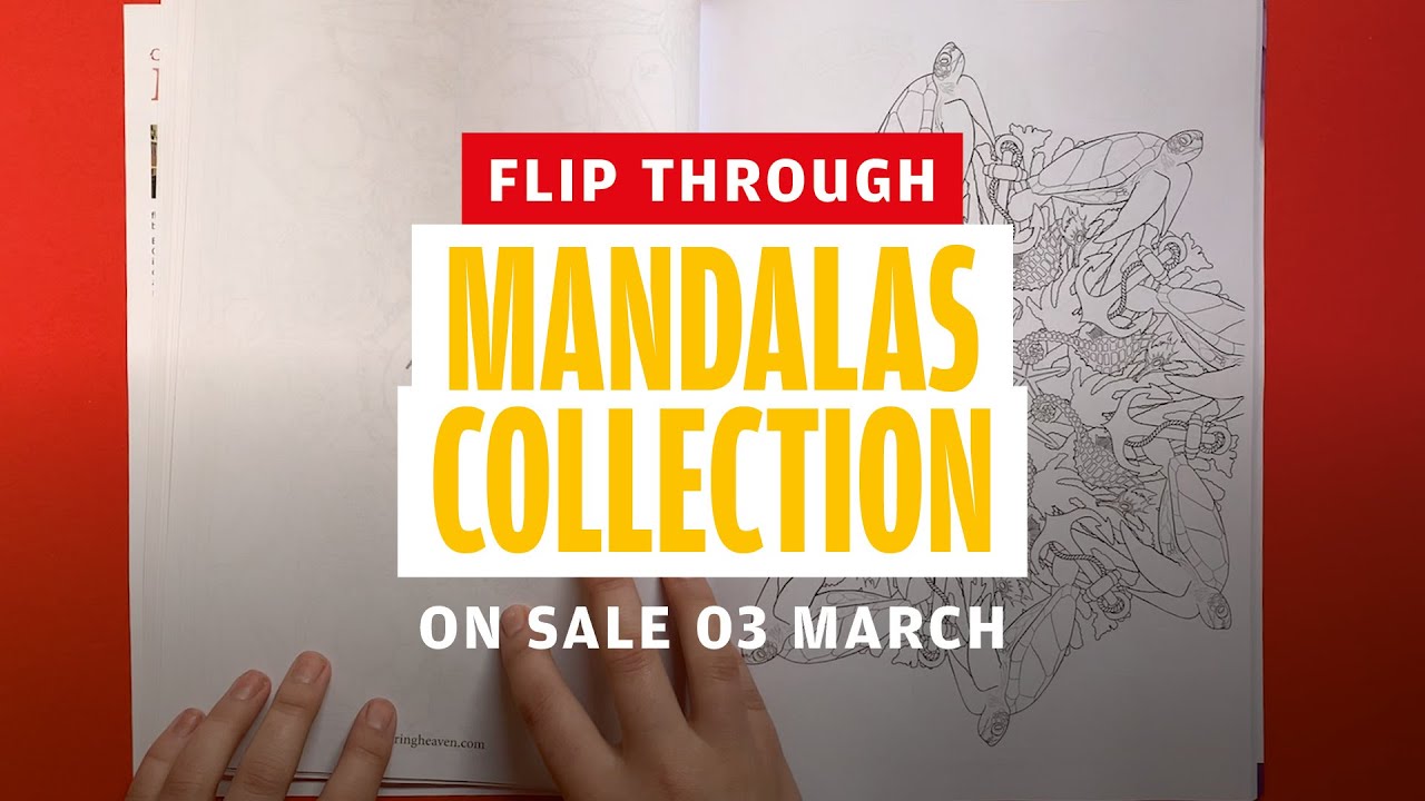 Flip Through of Colouring Heaven Collection #25 Mandalas