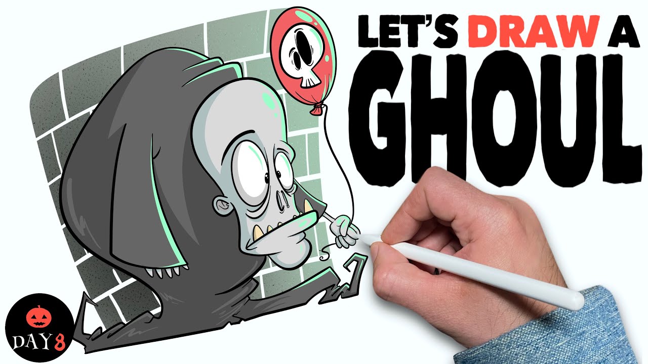 How To Draw a Ghoul: 31 Days of Halloween- DAY 8!