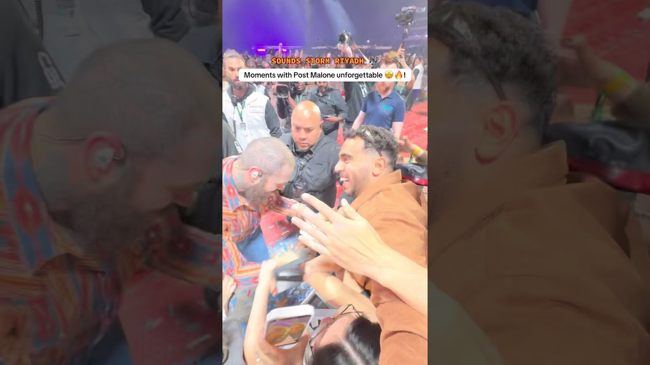 Post Malone Congratulations live in Riyadh Fan Moments Visit weekenksa.com hotel and events bookings