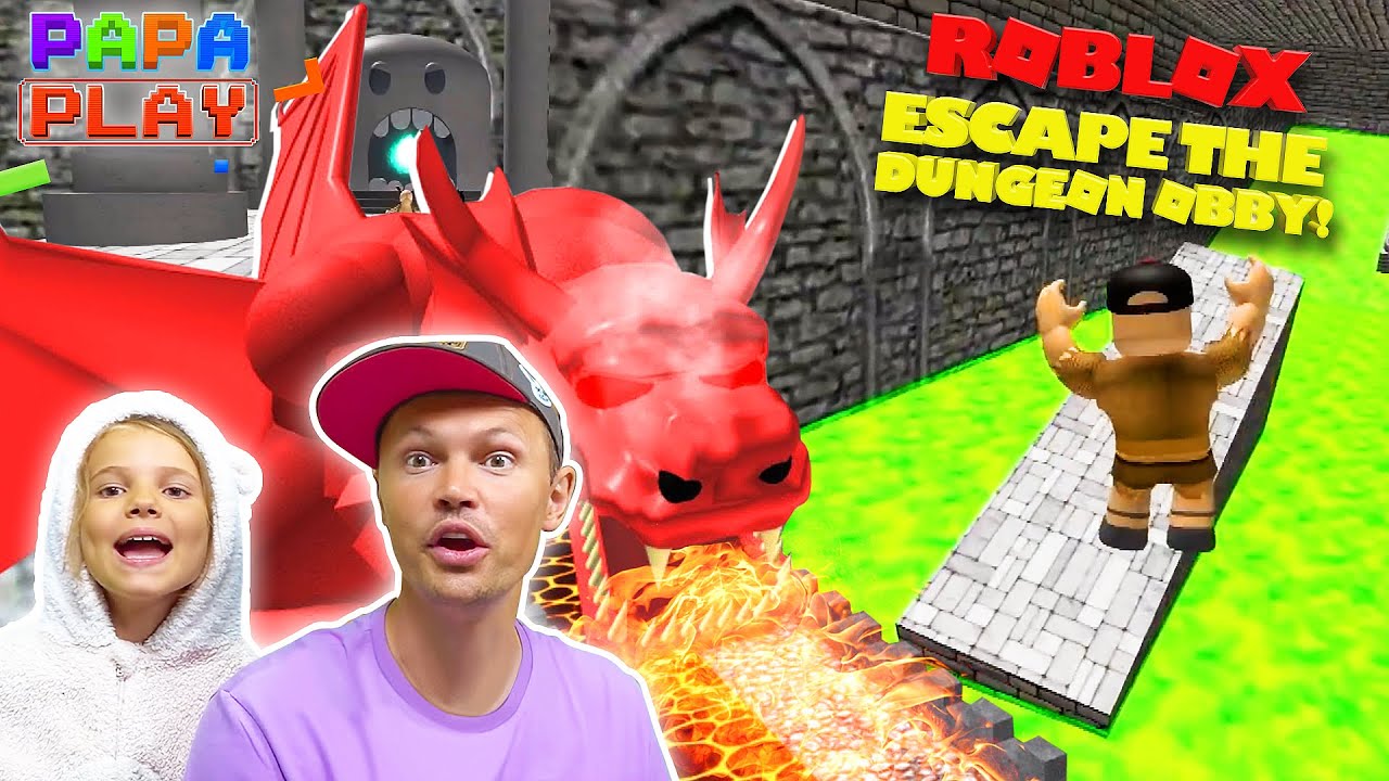 Паркурим в Escape The Dungeon Obby!