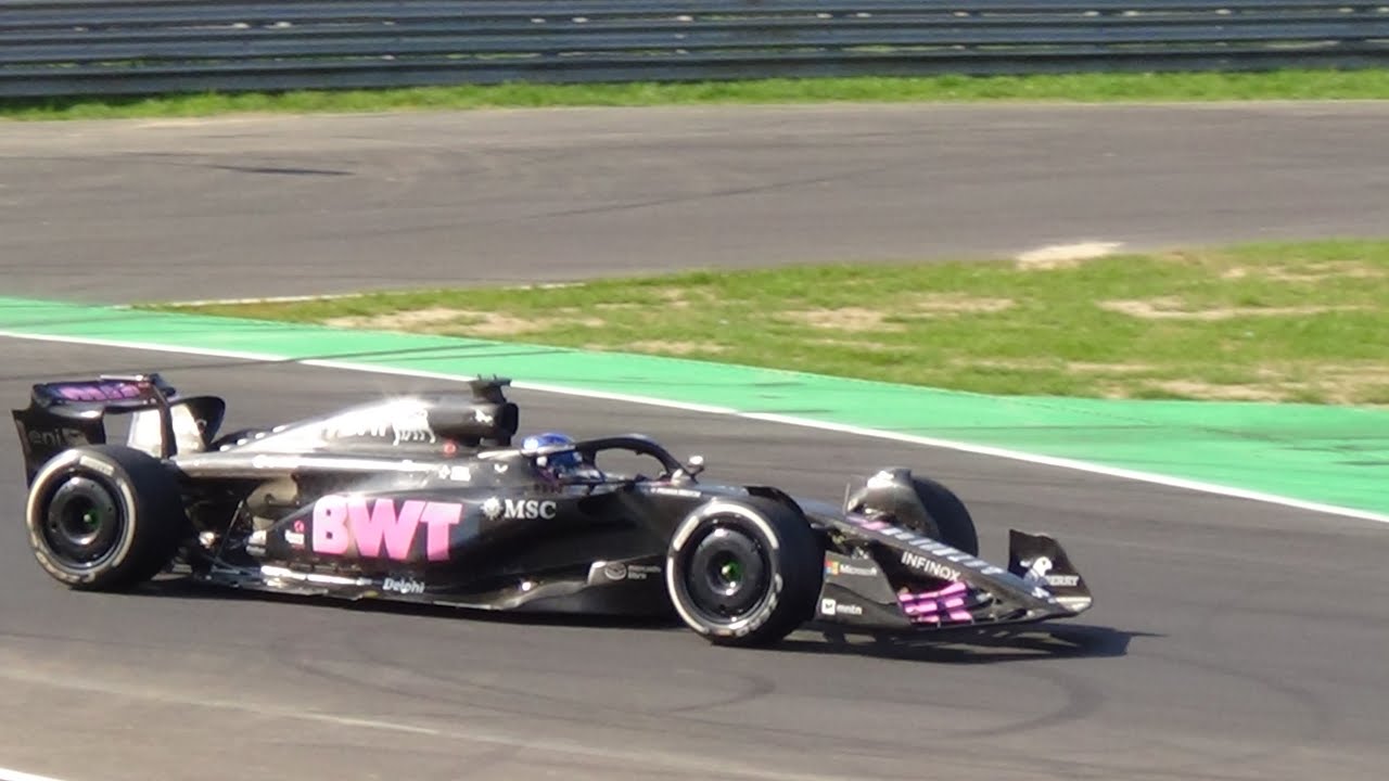 Alpine A523 & Williams FW45 testing in Monza