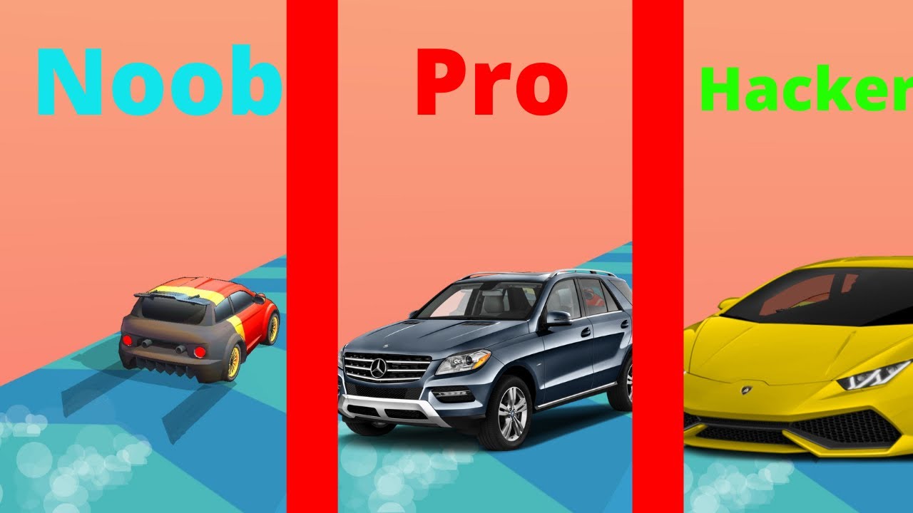 NOOB vs PRO vs HACKER - Gear Race 3d