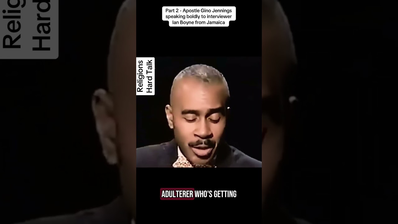 Gino Jennings interviewed by Ian Boyne (Jamaica) on Religious Hard Talk divorce, adultery, marriage