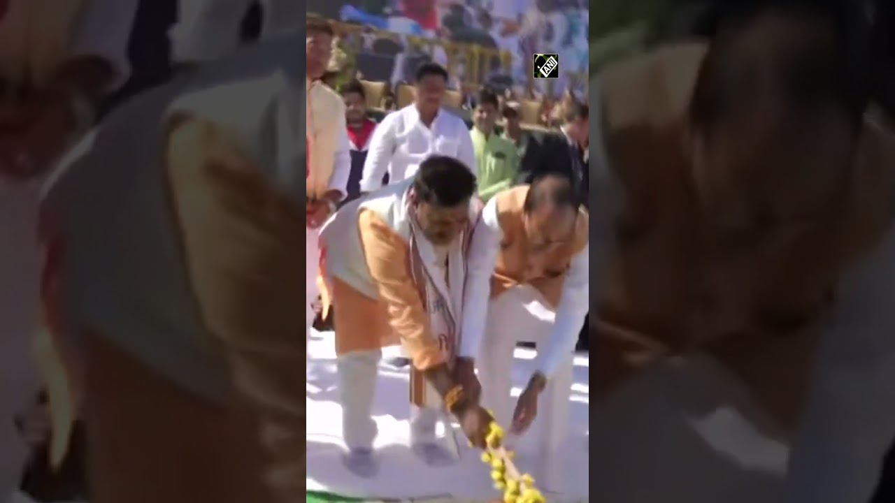MP CM Shivraj Chouhan performs &lsquo;Bhoomi Pujan&rsquo; for various development works in Bhopal