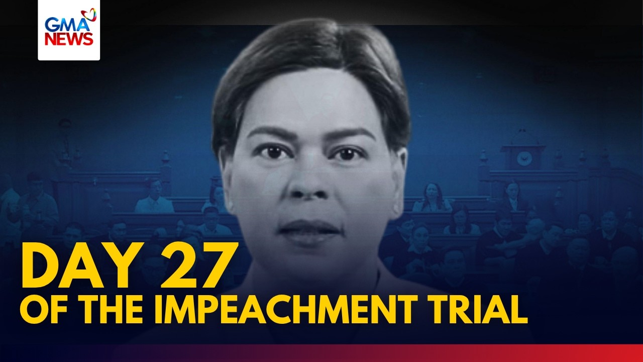 Day 27 Trial - Voting threshold ng impeachment trial ni VP Sara, inaasahang talakayin | GMA News