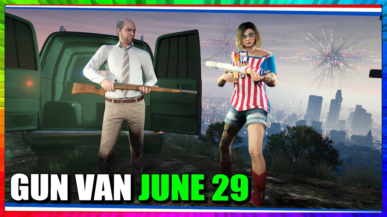 Gun Van Spawn Location June 29 | MUSKET, FIREWORK LAUNCHER, MINIGUN, UP-N-ATOMIZER -  GTA 5 Online