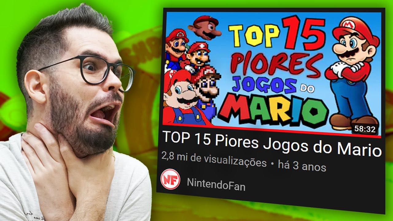 Pai Troll reagindo aos TOP 15 PIORES JOGOS DO MARIO