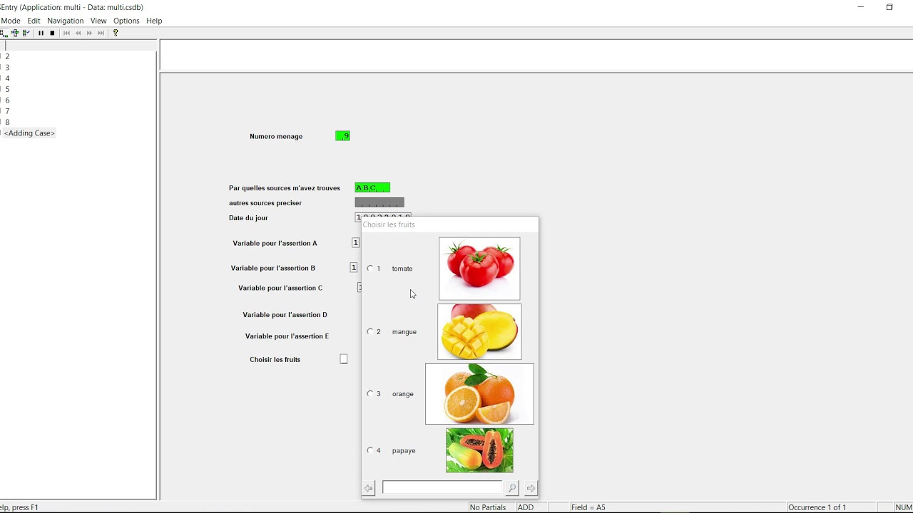 GPS et Selection avec images