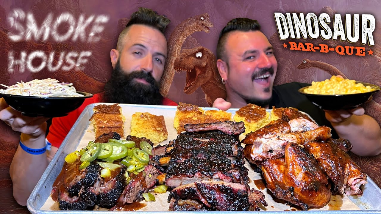 Probando el MEJOR BBQ de NUEVA YORK ¿Igual que TEXAS? DINOSAUR BBQ 🥩