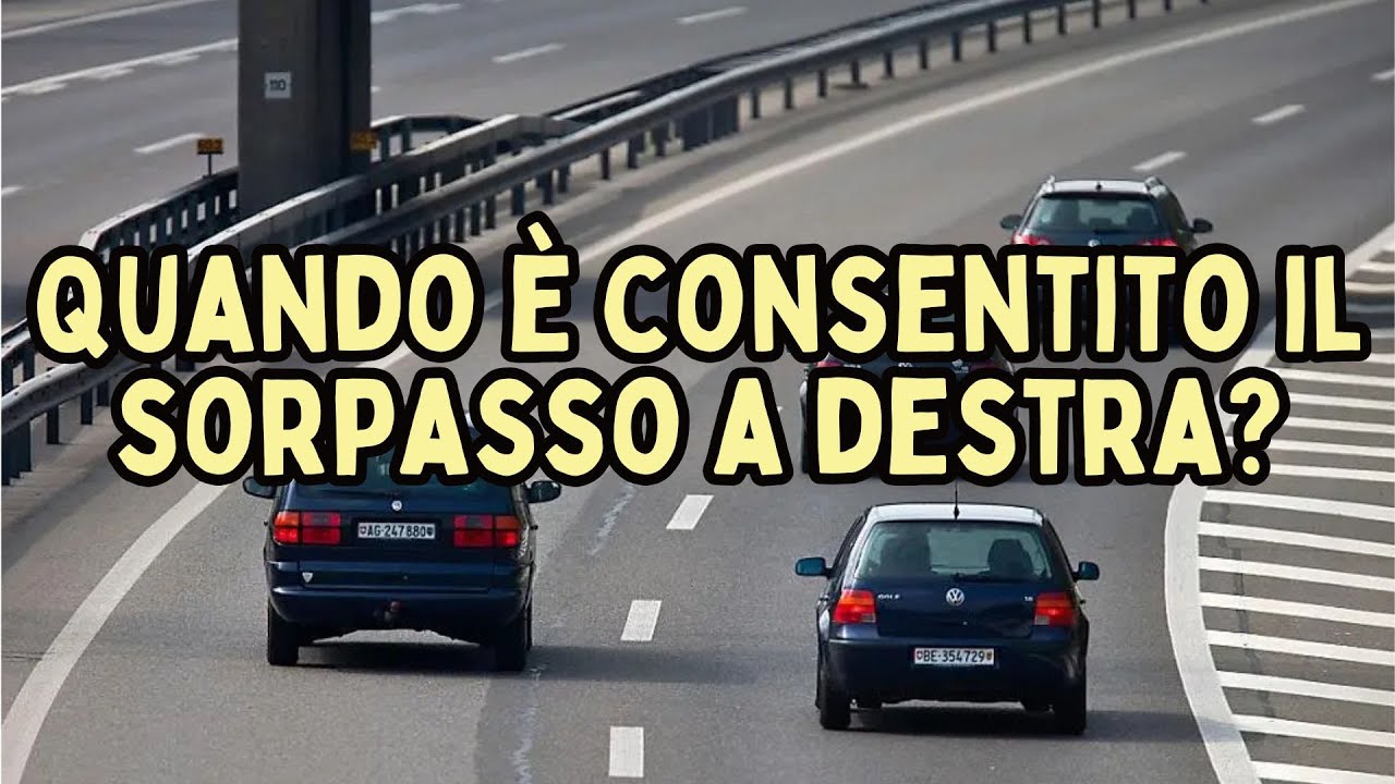 SUPERAMENTO O SORPASSO? Quando per il CODICE DELLA STRADA puoi passare a dx e salvarti dalla MULTA