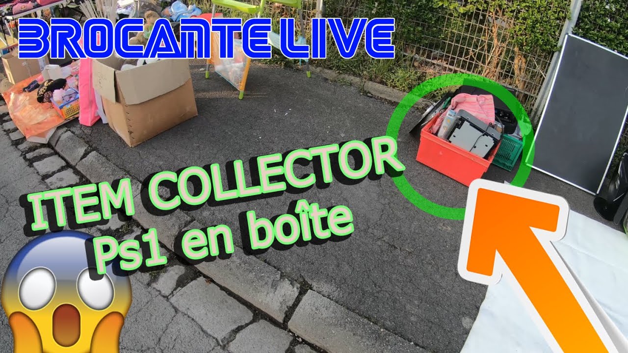 Je trouve un ITEM COLLECTOR PS1 pour 4€ - Brocante Live Vide Greniers -