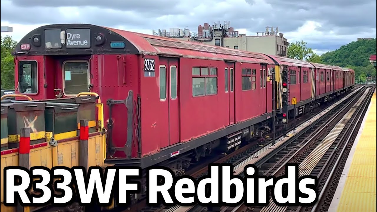 ⁴ᴷ⁶⁰ R33WF Redbirds Transferring from 207th St Yard to 239th St Yard