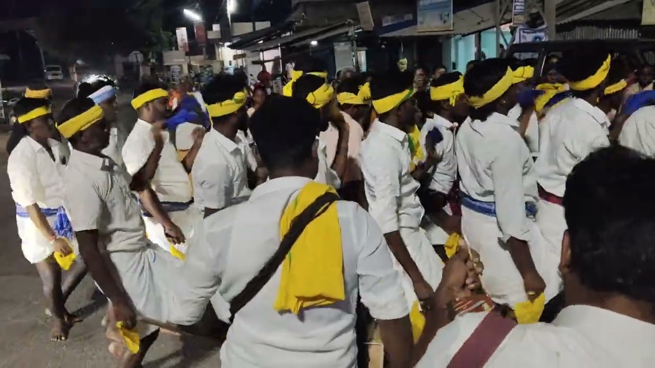 நாத்தக்கடையூர்  ஸ்ரீ  மாரியம்மன்  திருவிழா  2025   தேவர்  ஆட்டம் 
