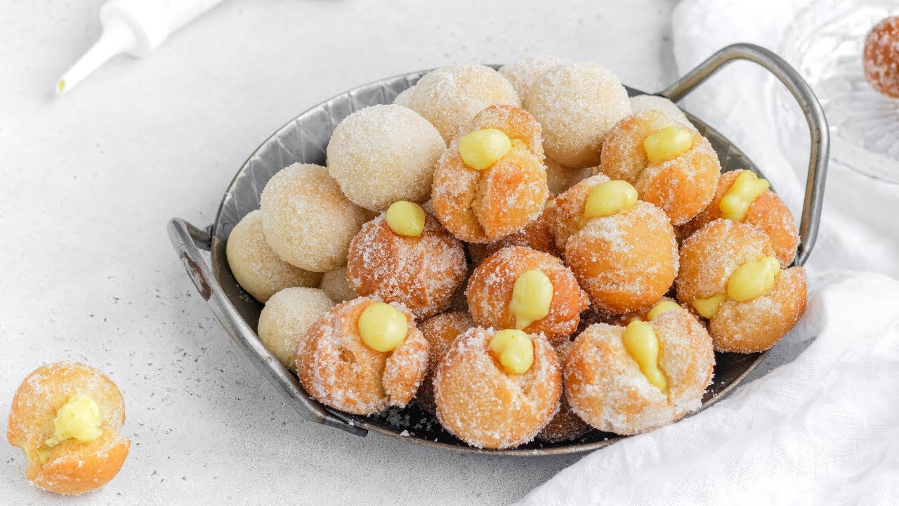 CASTAGNOLE - Italian Sweet Dough Balls - Easy Vegan Recipe