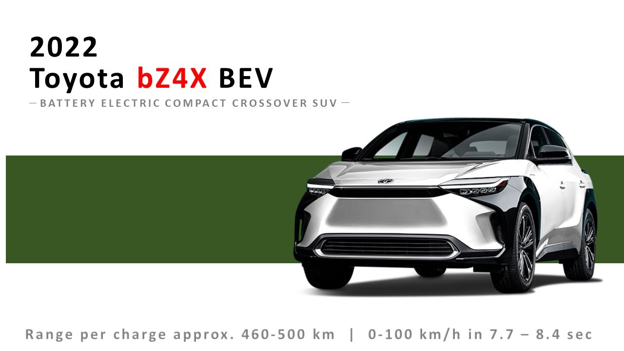 2022 Toyota bZ4X All-Electric SUV Concept based on e-TNGA
