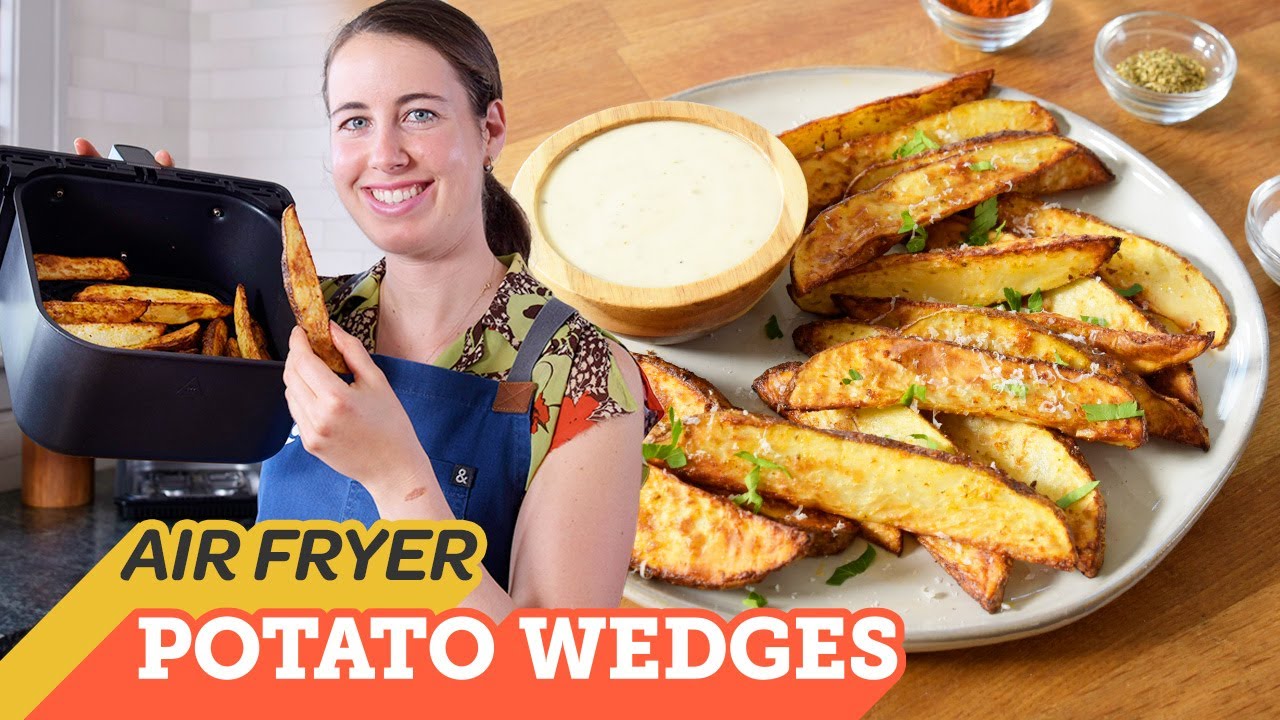 Air Fryer Crispy Parmesan Potato Wedges | Cooking with Cosori