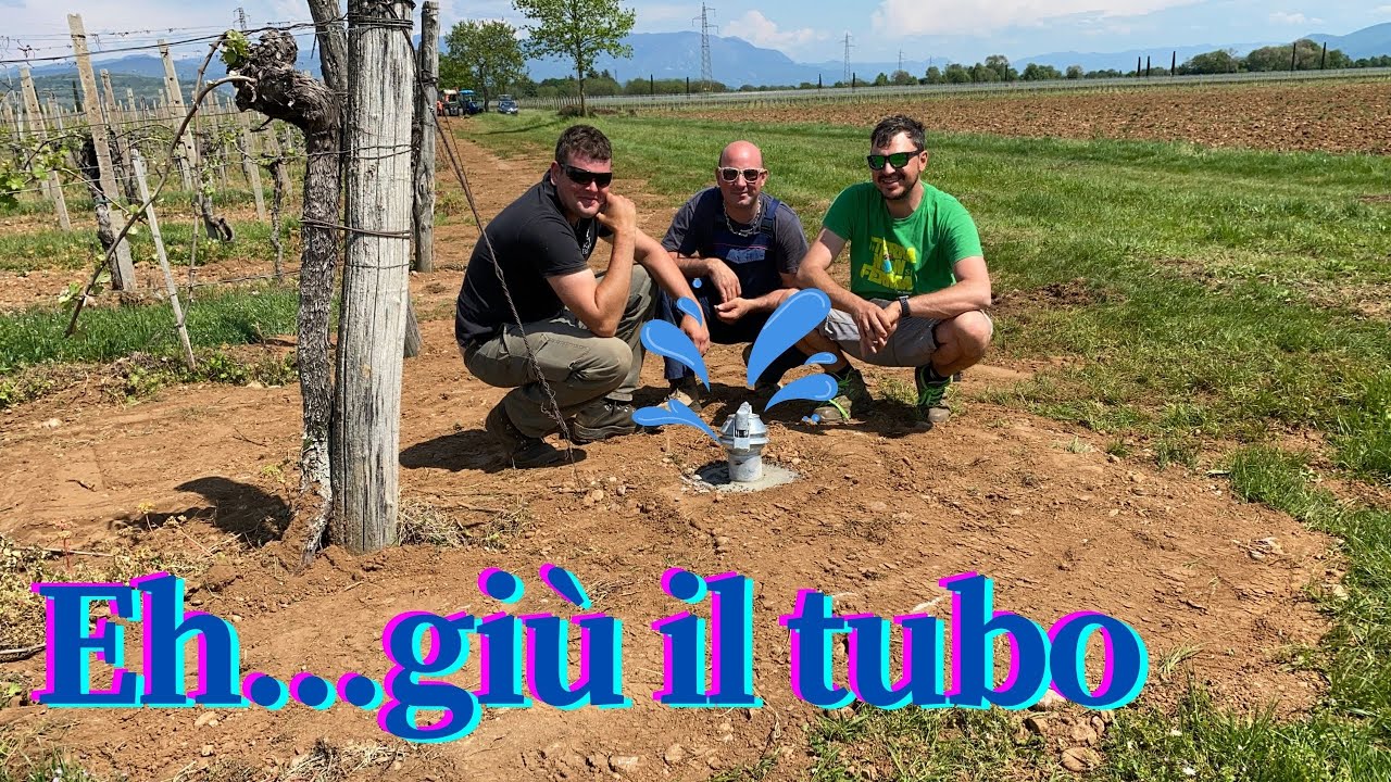 Ep.2 Creare un impianto di irrigazione di un vigneto | Portare l'acqua all'ala gocciolante