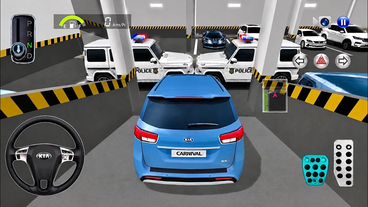 NEW Kia Carnival Stuck in Parking Building! 😱🚗 | Police Car vs Ambulance | 3D Driving Class 2026 