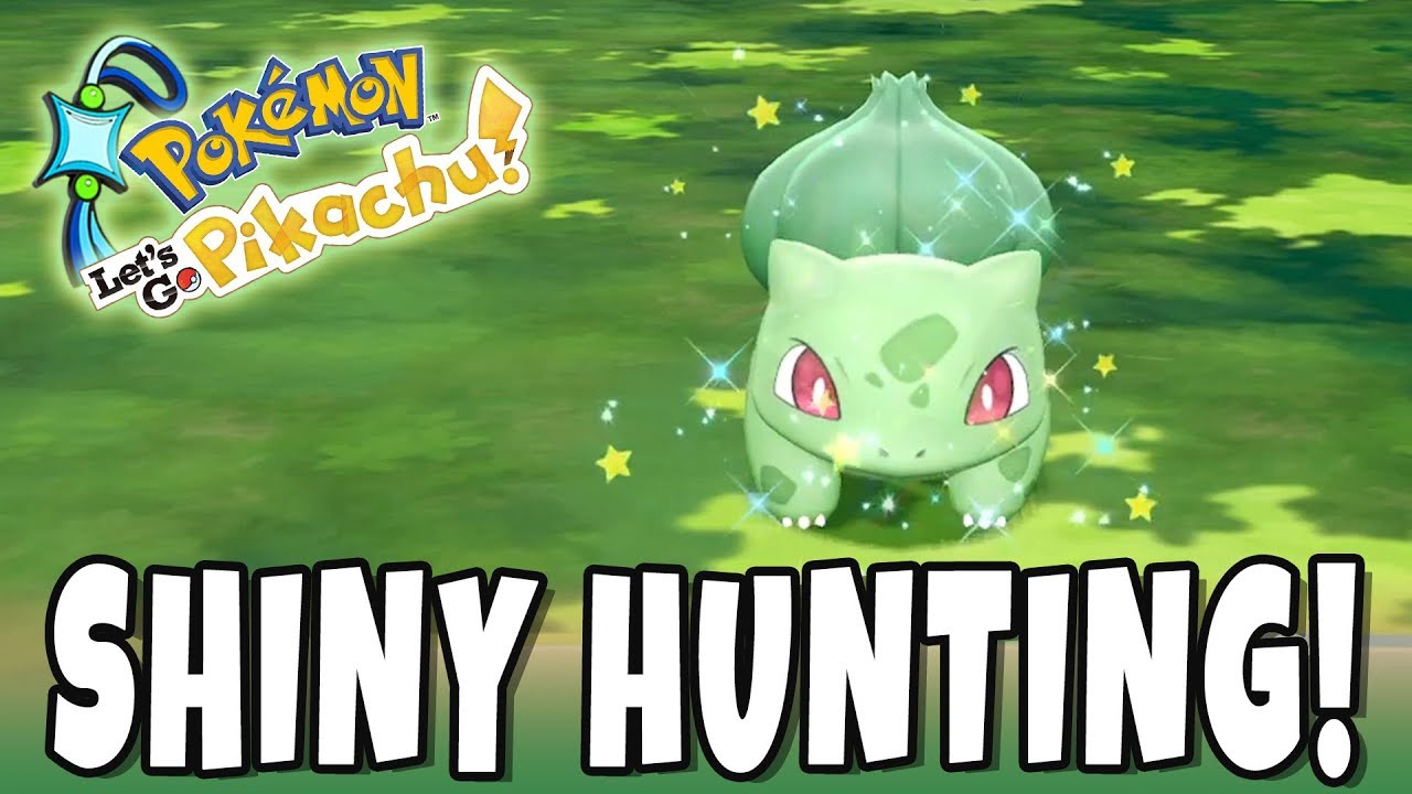 BULBASAUR SHINY HUNTING! Pokemon Let's GO Shiny Living Dex #01