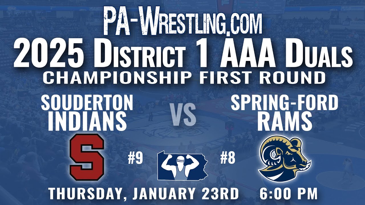 2025-01-23 Souderton at Spring-Ford (District 1-AAA duals first round)