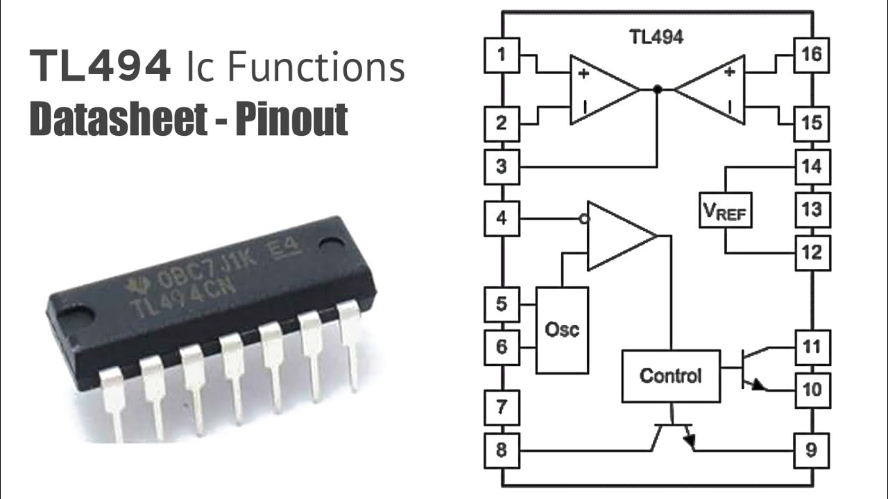 TL494 IC DATASHEET / PWM inverter circuit diagram/ tl494 pinout