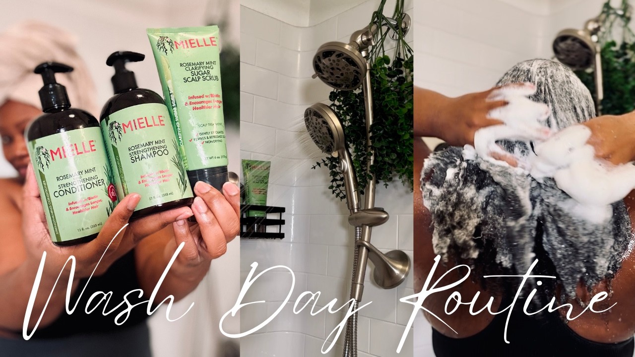 My Natural Hair Wash Day Routine AFTER Protective Style | Length Retention, Moisture, No Breakage!