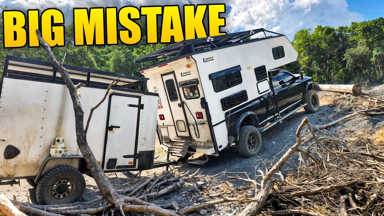 WRONG TURN- Sketchy Roads, Low Trees, and a Flooded Campsite!