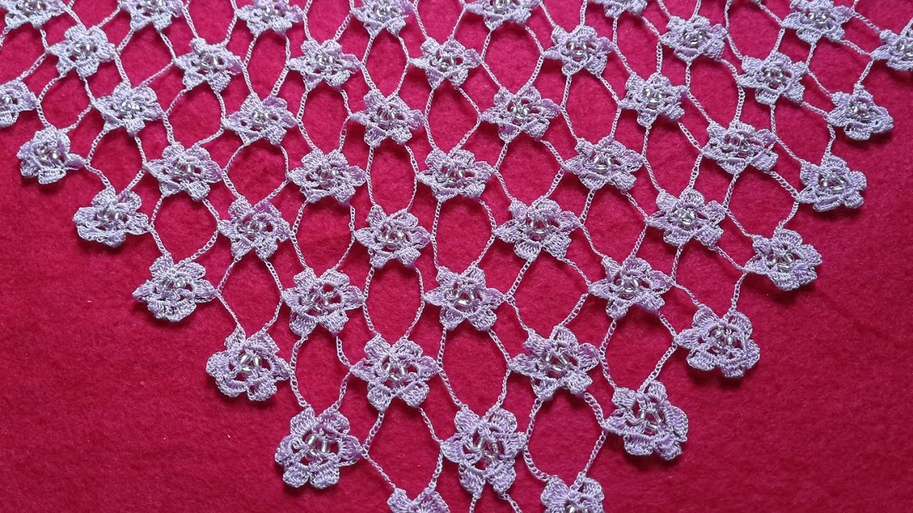 velo o chal de florecitas a crochet(1ra parte)
