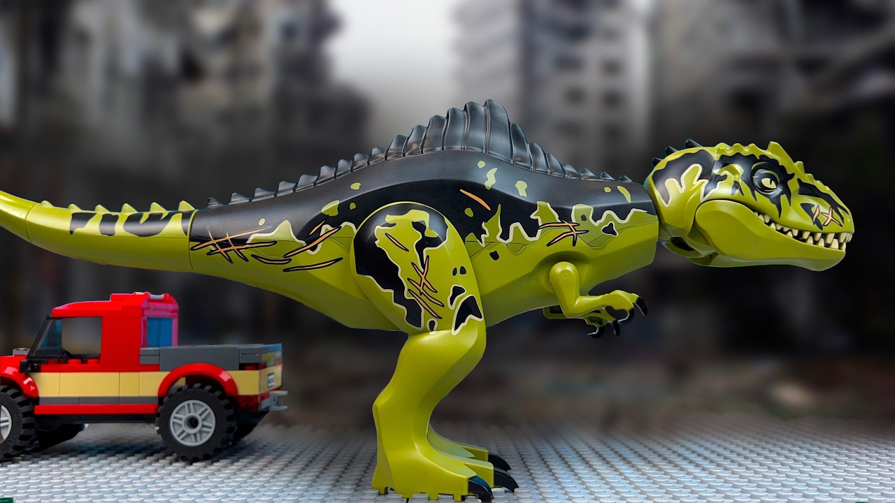 LEGO Анимация про ДИНОЗАВРОВ 🦖 ЛЕГО Мир Юрского Периода -10 (ПОБЕГ)