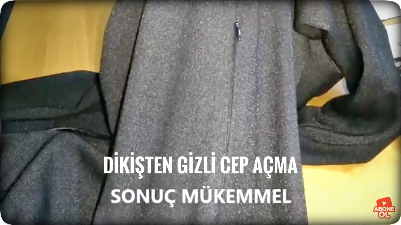 DİKİŞTEN GİZLİ CEP AÇMA TEKNİĞİ.