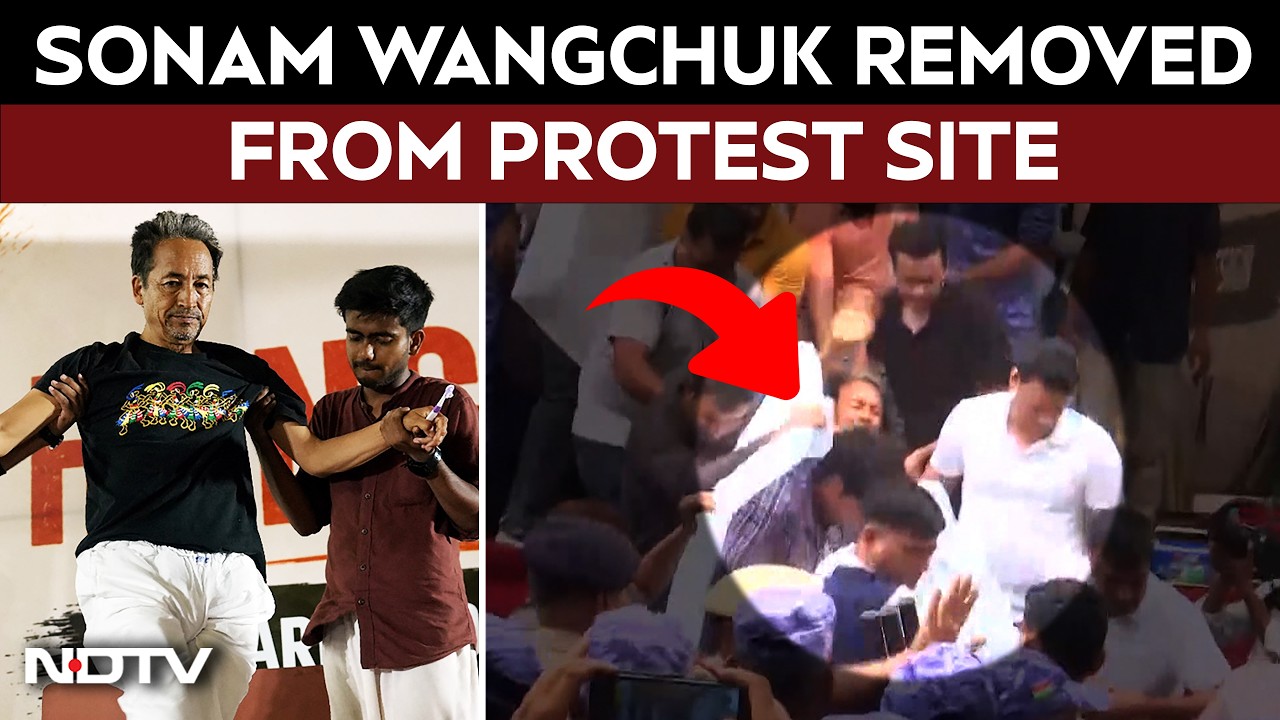 Delhi News | Sonam Wangchuk Removed From Protest Site, Taken To Hospital On Day 21 Of Hunger Strike