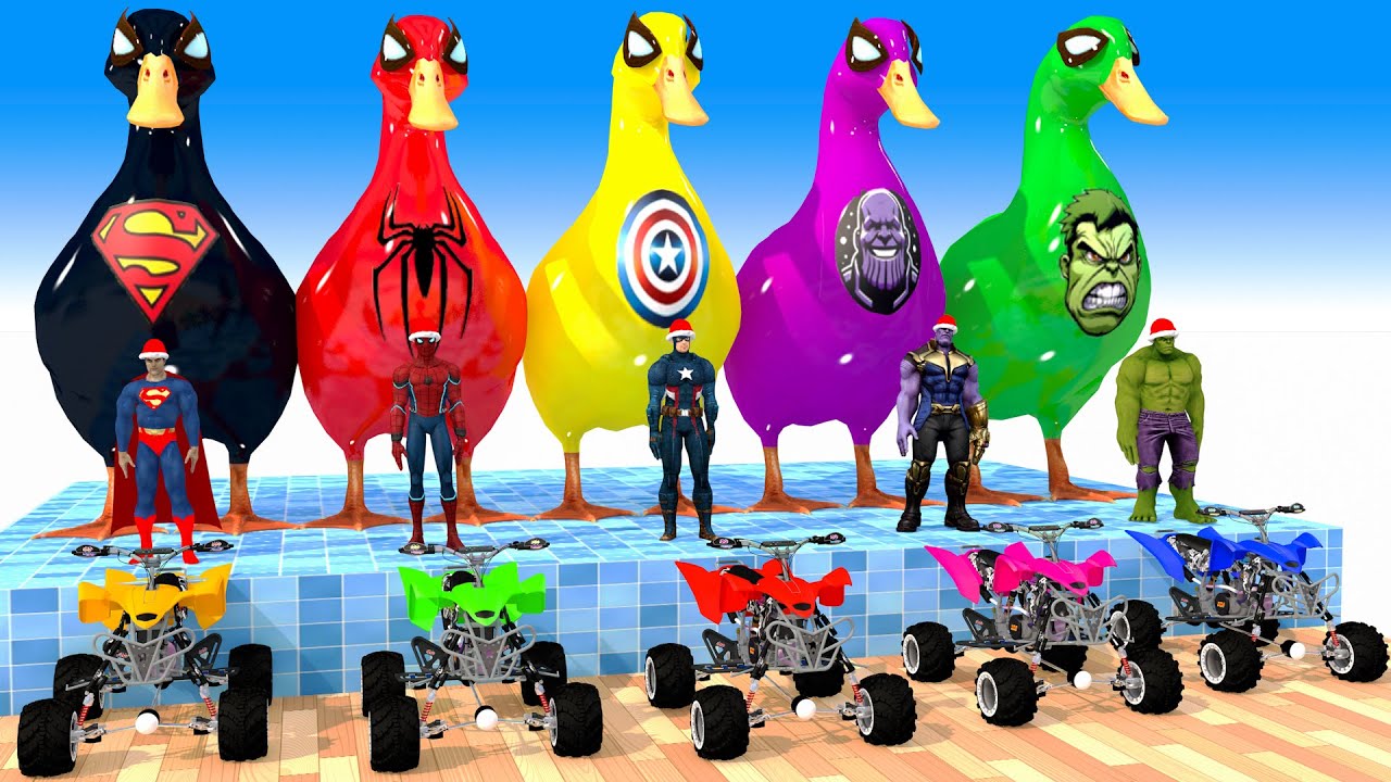 Long Slide Game with Cow Elephant Gorilla Hippopotamus Tiger 3d Animal Game Funny 3d Animals