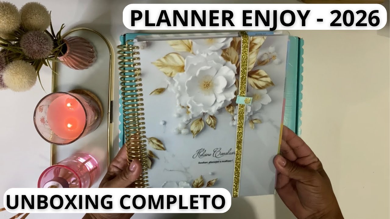 ⭐️UNBOXING COMPLETO do PLANNER ENJOY PRINT 2026!