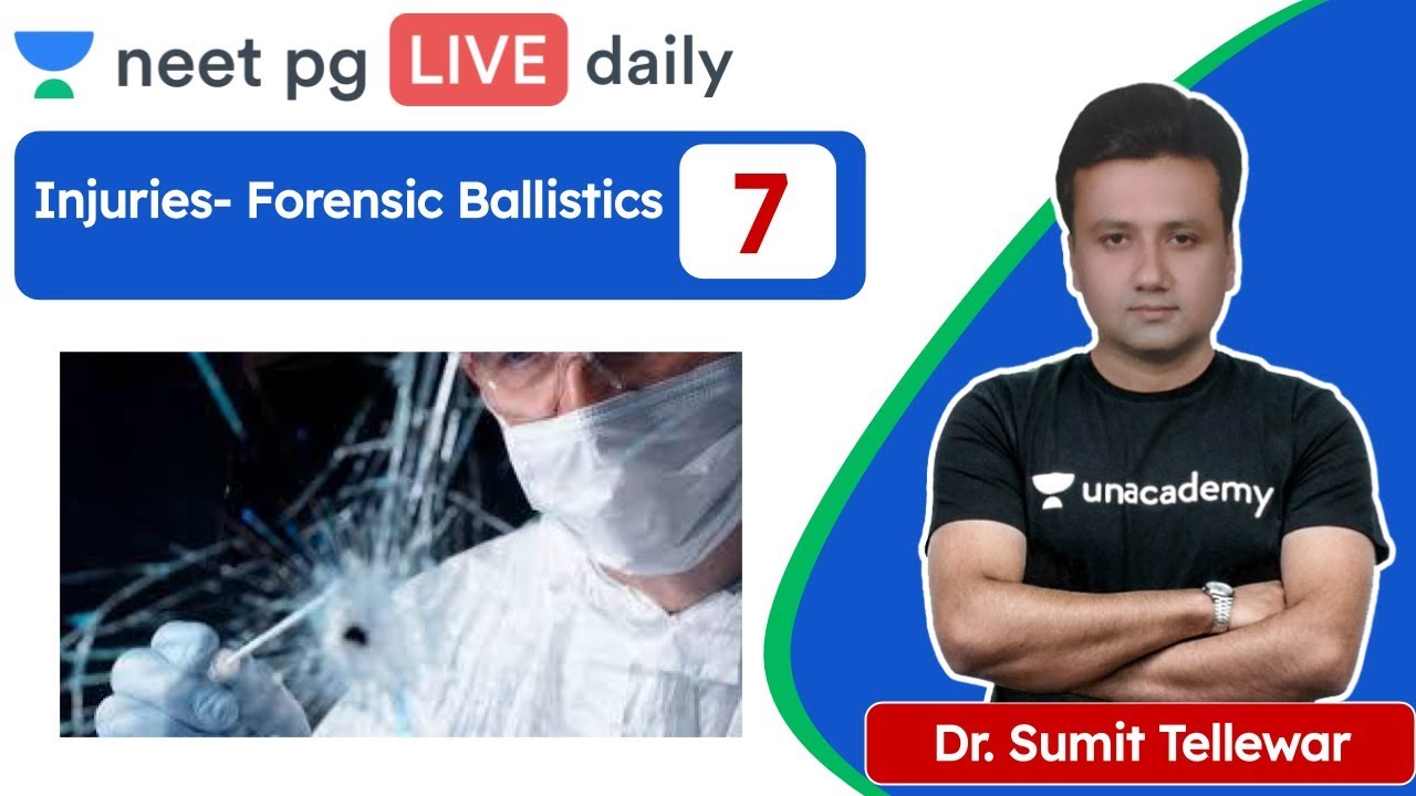 NEET PG: Injuries | Forensic Ballistics  L7 | Unacademy NEET PG | Dr. Sumit Tellewar
