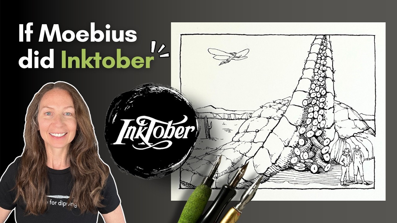 A Moebius-Inspired Inktober 2025 Ink Drawing Challenge