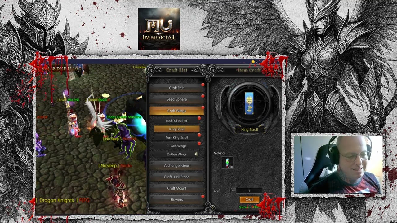 Wings Lv2 Tutorial - MU Immortal