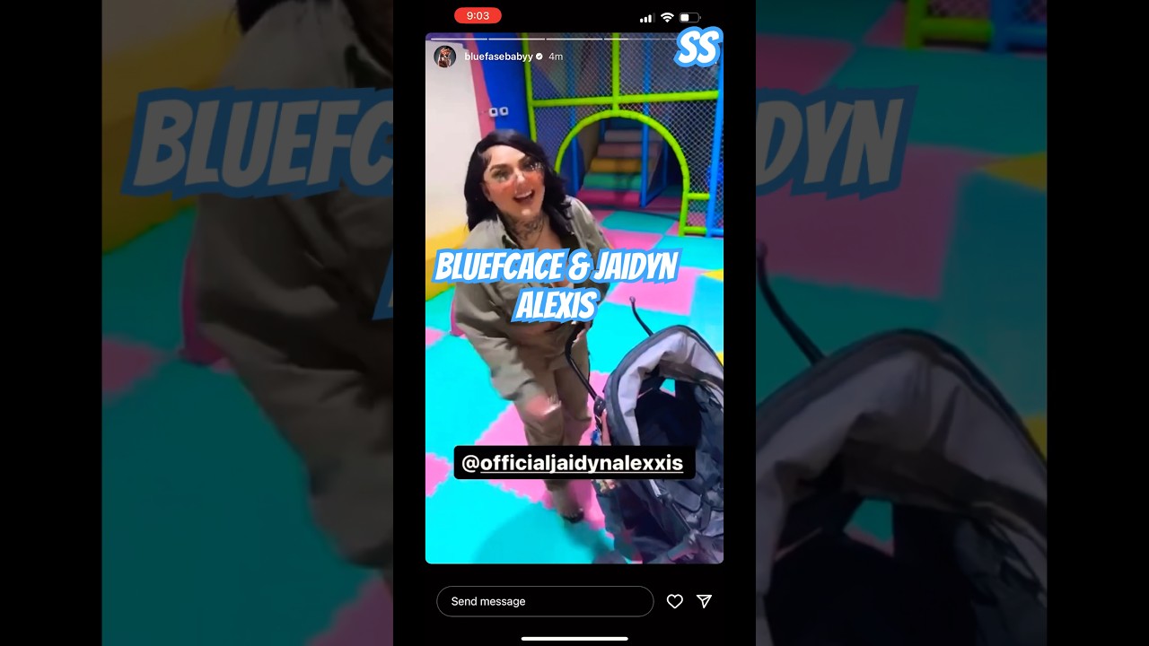 BLUEFACE CALLS JAIDYN ALEXIS A BADDIE ON #IGLIVE 💙 #Stewie #karlissa #chriseanrock 🔥