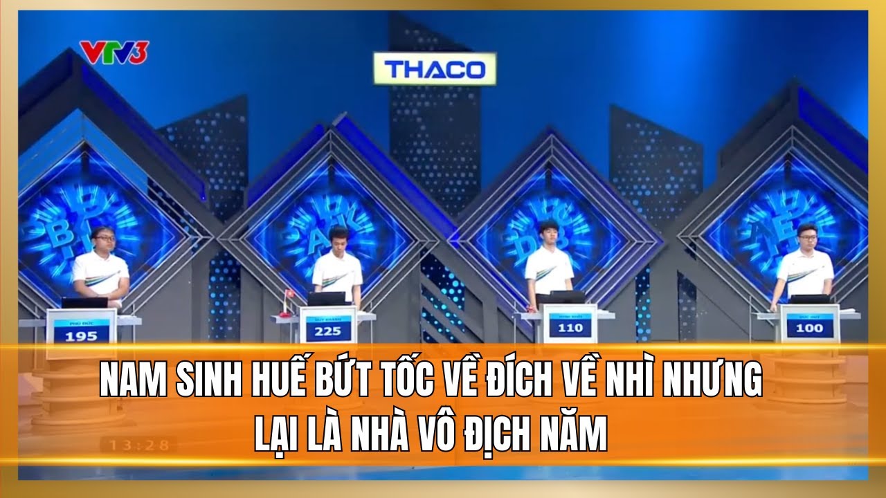 Nam sinh Huế bứt tốc về nhì nhưng lại giành vô địch năm Đường lên đỉnh Olympia