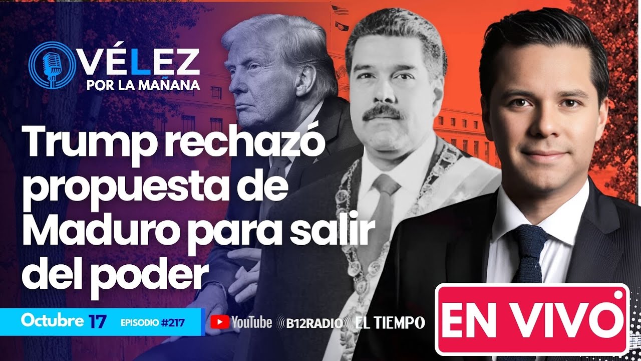 #217 ENVIVO Trump rechazó propuesta de Maduro para salir del poder #VelezPorLaManana