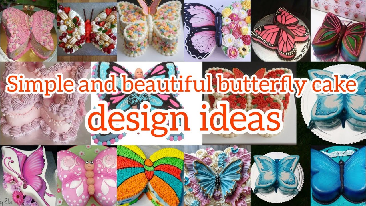 Simple and beautiful🦋butterfly cake designs/butterfly theme cake/variety 🦋 cake /birthday cake/#cake