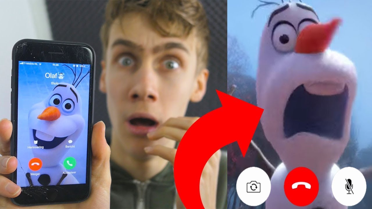 Ik Bel Olaf Uit Frozen En Hij Neemt Op!