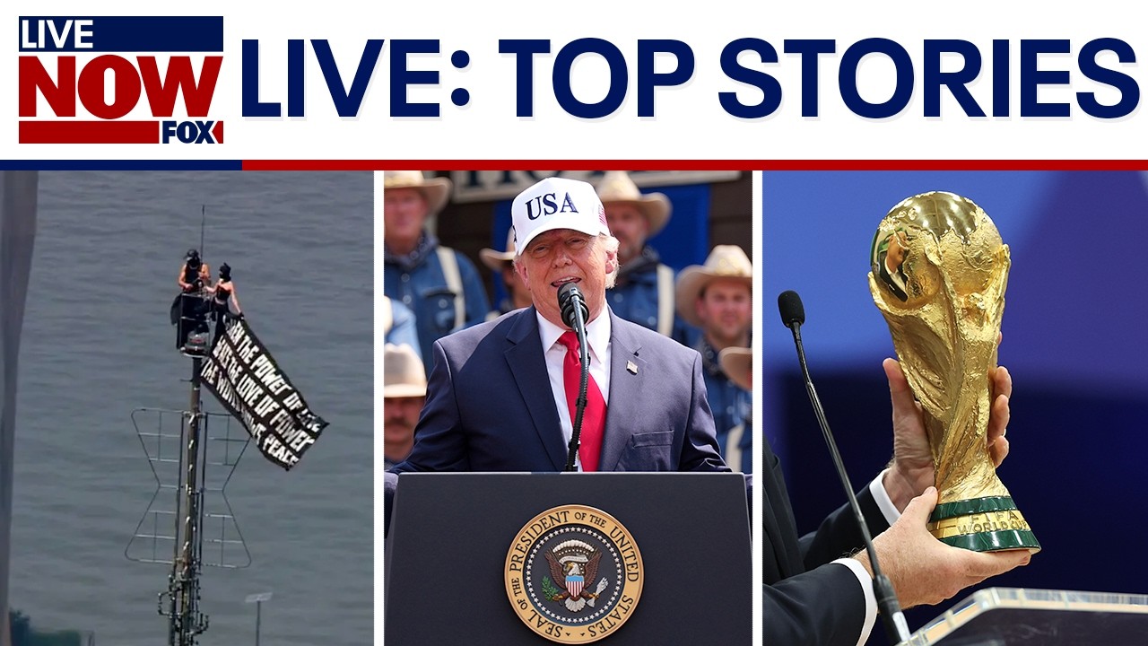 LIVE: Trump at Roosevelt Library, Empire State Building climbers, USMNT World Cup latest, more