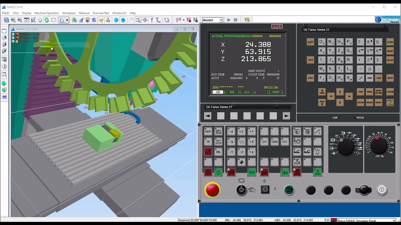10_2 G2,G3  G41,G42 عملي( سلسلة تعلم CNC Fanuc )