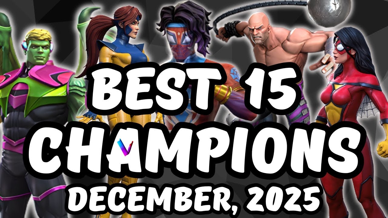 Топ-15 лучших чемпионов MCoC &mdash; серия рейтингов Vega Champion Top 10 &mdash; декабрь 2025 года
