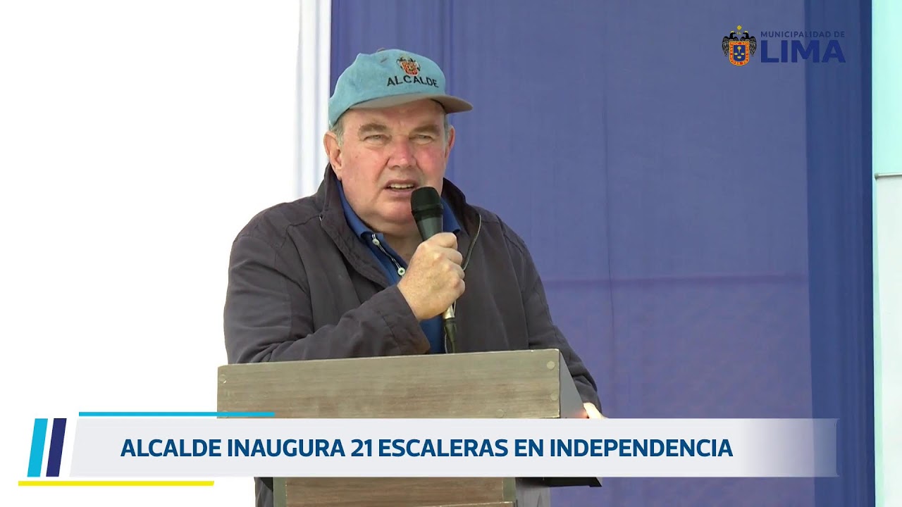 La MML entrega nueva obra a los vecinos de Independencia. 1 de diciembre.