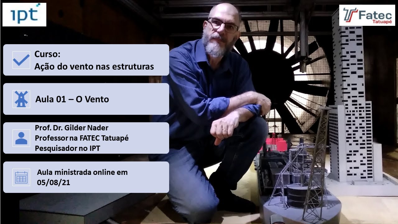Aula 01 - Ação do Vento nas Estruturas - PDF e formulário de avaliação na descrição do vídeo