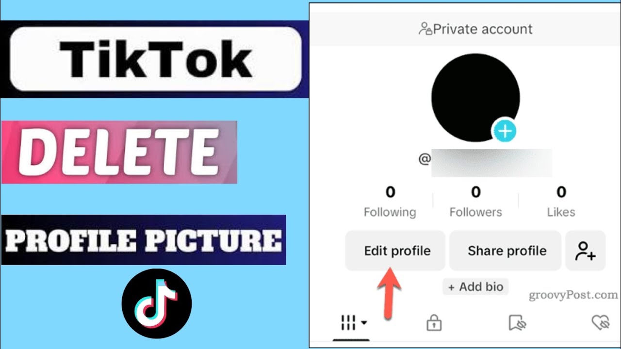 How to delete TikTok profile photo || Profile photo delete Karne ka tarika 