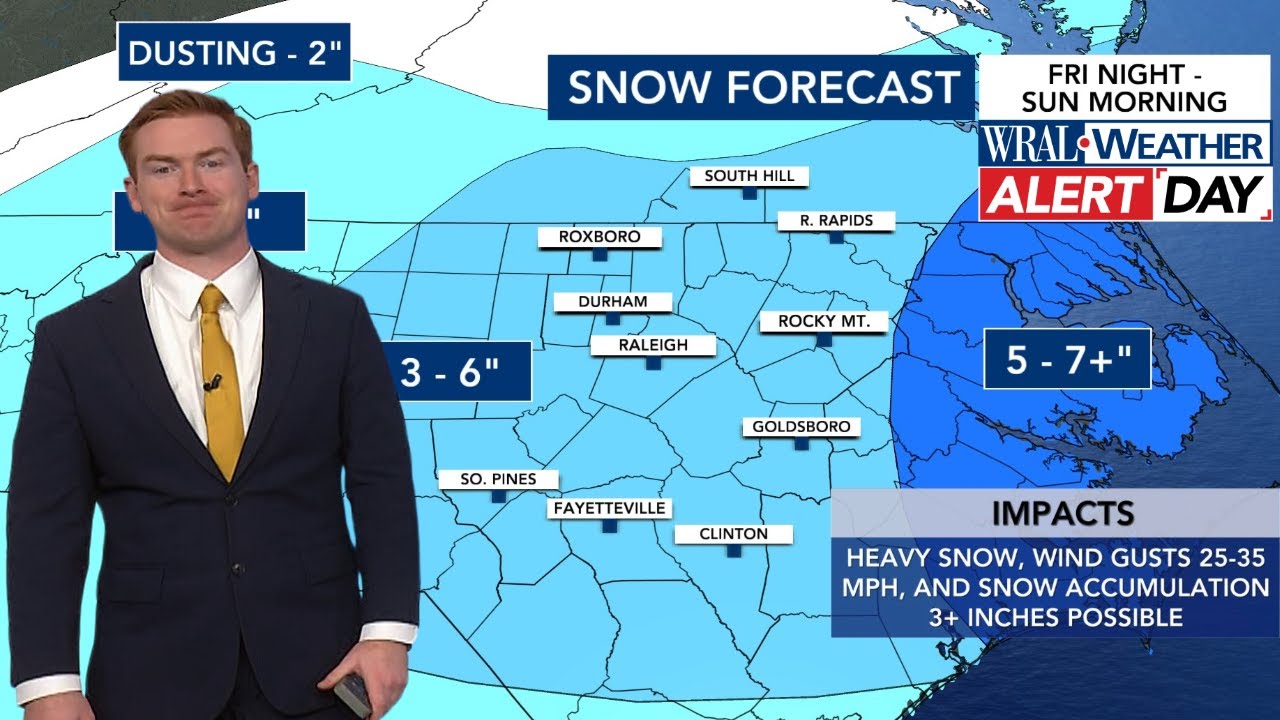 1.29.26 9:30 AM Update: 3+ inches of snow likely this weekend, new winter storm watch issued