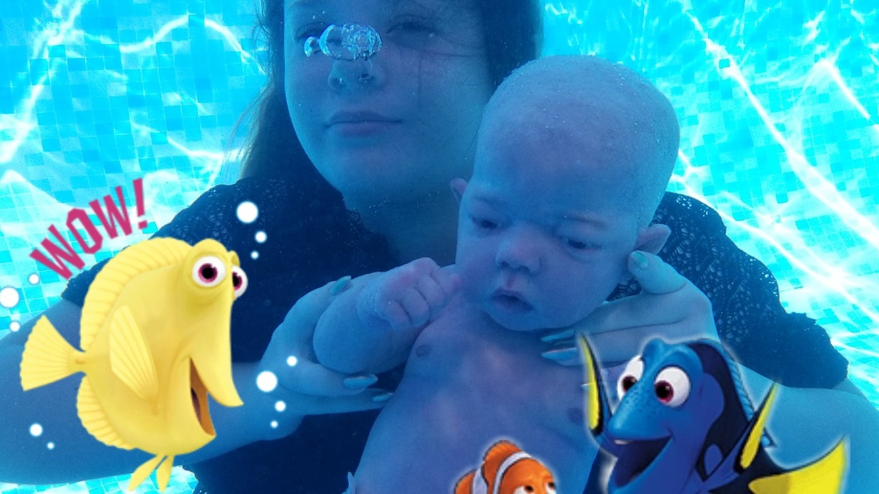 Baby Can Swim Under Water! Full Body Silicone Baby Doll